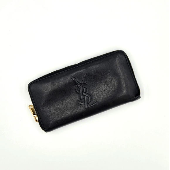 YSL Black Leather Wallet - Picture 1 of 11